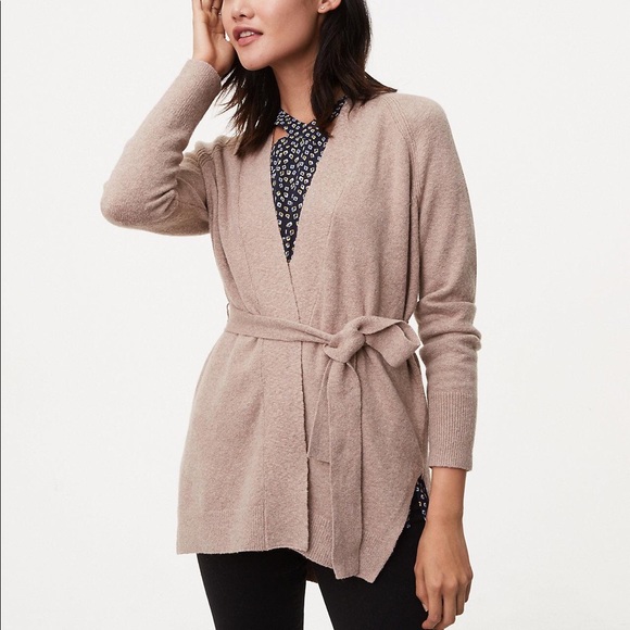 LOFT | Sweaters | Loft Seamed Belted 